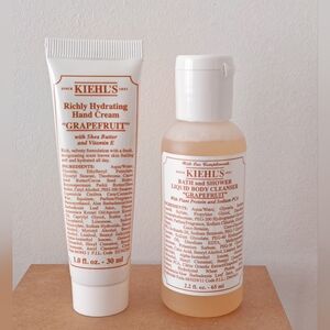 KIEHL'S Richly Grapefruit Hydrating Hand Cream  + Liquid Body Cleanser